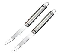 BCOATH Couteau à Pamplemousse en Acier Inoxydable 2pcs avec Manche Ergonomique pour Épluchage Facile de Kiwi et Citron, Ustensile Cuisine Maison