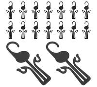 BCOATH Crochets Suspendus pour Sandales et Tongs, 20 Pièces en PP Noir | Mur ou Derrière la Porte, Maintien de Forme, sans Outils, Gain de Place, Installation Facile