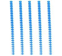 BCOATH Dos de Reliure en Plastique Bleu pour Bureau et Salle de Classe Lot de 5 Spirales Pratiques pour Cahiers à Spirale, Ajout et Retrait de Pages sans Machine Couleur Aléatoire