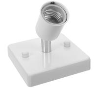 BCOATH Douille E27 en Céramique Robuste Rotation à 180 Degrés, Compatible Large, Forme Plate Élégante, pour Usage Domestique et Espace Commercial