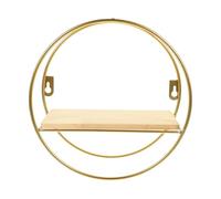 BCOATH Étagère de Rangement Murale pour Hôtels et Espaces Réduits Grosse Capacité sans Clous Forte Résistance, Design en Fer et Bois pour Salle de Bain et Toilettes
