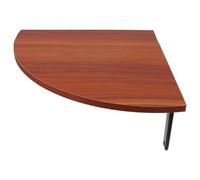 BCOATH Étagère Murale d'angle pour Rangement Solide et Gain de Place en Bois Marron Forme Triangle Incurvé Style Minimaliste Contemporain