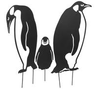 BCOATH Figurine Pingouin en Fer Résistant aux Intempéries pour Décoration Extérieure de Jardin, Design Réaliste et Moderne, pour Espaces Communautaires et Pelouses