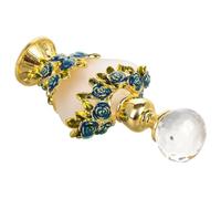 BCOATH Flacon de Parfum Design Élégant Vintage en Verre Rechargeable 5 ML de Cœur et Rose, Bouteille Décorative et pour Huiles Essentielles Voyages
