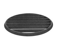 BCOATH Grille de Cheminée Ronde en Fonte Noire 25cm pour Barbecue et Foyer, Résistance Élevée la Chaleur, Installation Facile et Amélioration Combustion