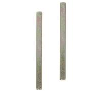 BCOATH Lot de 2 Broches D'entraînement Carrées en Fer Doré 75mm pour Poignée de Porte Ancienne, Facile à Installer, Compatible Épaisseur Porte 30-35mm