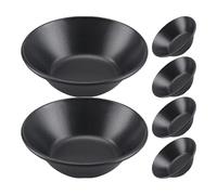 BCOATH Lot de 6 Moules à Tartelettes Œufs en Acier au Carbone, Accessoires de Pâtisserie Faciles à Nettoyer Préparation de Desserts et Puddings