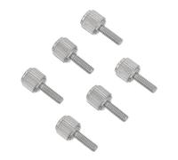 BCOATH Lot de 6 Vis de Blocage Moletées en Métal Haute Dureté Argentées pour Pied à Coulisse, Compatibilité, Précision Améliorée, Usage Quotidien et Réparation D'étrier