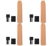 BCOATH Manche DIY Couteau pour Japonerie 4pcs Cuisine Bois de Remplacement Facile, Installation Couteaux Sashimi et Légumes Cuisine Professionnelle
