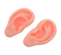 BCOATH Modèle Oreille en Silicone Souple 1 Paire Oreille Gauche et Droite Flexible Confortable pour Pratique du Piercing et Affichage de Bijoux Réaliste et Léger