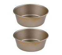 BCOATH Moule à Hamburger Rond Antiadhésif et Sûr pour Aliments, pour Pâtisserie DIY 2 Pièces en Acier au Carbone et Cuisson Maison