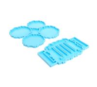 BCOATH Moule à sous-Verres en Silicone Démoulage Facile, pour Résine Époxy | Ateliers Créatifs et Moulage Époxy, Silicone Antiadhésif, Adapté aux Sous-verres la Cire
