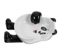 BCOATH Panda Repose-Cuillère En Céramique Porte-Cuillère Porte-Louche Ustensile Repose-Cuillère Pour Comptoir De Cuisine Et Table À Manger