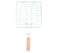 BCOATH Panier à Griller Le Poisson pour Barbecue en Fil de Fer Grosse Surface de Cuisson et Verrouillage Sécurisé, Outil pour Grillades en Extérieur
