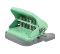 BCOATH Perforatrice Manuelle 6 Trous Pour Feuilles Mobiles Réglable Compacte En Plastique Métal Pour Le Bureau Et La Maison