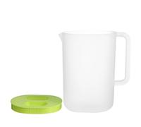 BCOATH Pichet D'eau Froide en Plastique Pp 2,2l avec Poignée Résistante la Chaleur et Graduation, pour Pique-niques et Fêtes Réutilisable