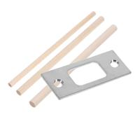 BCOATH Plaque de Gâche Verrouillage Fluide et Sécurité Renforcée en Acier Inoxydable Double Plaque Métallique pour Loquet de Porte en Bois pour Porte Intérieure