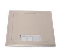 BCOATH Plaque de recouvrement de prise de sol en acier inoxydable, modèle encastré carré dissimulé, surface affleurante discrète, pour zones de bureau à fort passage