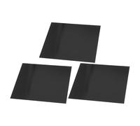 BCOATH Plaques vierges en aluminium anodisé noir, lot de 3, 0,05 mm, dimensions 12x12 pouces, panneaux décoratifs pour signalétique et environnements commerciaux