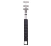 BCOATH Poignée Anti-brûlure, Extracteur Manuel Résistant la Chaleur pour Grille de Barbecue, Acier Inoxydable et PP, Noir, pour Saisir Les Plats Chauds, Anti-brûlure