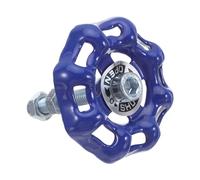 BCOATH Poignée de Vanne D'arrêt Industrielle Rétro Bleue pour Meubles | Métal Fer Plastique, Forme Ronde Style Vintage, pour Tiroirs de Commode et Portes D'armoire