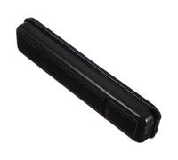 BCOATH Rangement pour cuillères avec couvercle, boîte à couverts portable et polyvalente, plastique noir, 24,50 x 5,80 x 3,00 cm, pour baguettes, fourchette et cuillère, école, camping