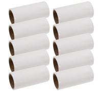 BCOATH Recharges pour Mini Rouleau Anti-Peluches Blanc 10pcs 600 Feuilles en Papier pour Éliminer Poils d'animaux et Poussières la Maison Voyage