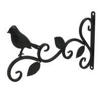 BCOATH Style Support Moderne Mural Fer Européen, Pots de Fleurs | Décoration Murale Extérieure, Usage Jardin et Balcon, Couleur Noire, pour Pot de Fleur ou Lanterne