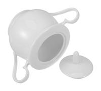 BCOATH Sucrier en Céramique Européen Élégant 370ml pour Sucre Brun | Couvercle Hermétique, Usage Polyvalent, pour Bonbons, Salon et Maison, Finition Blanche