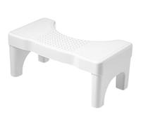 BCOATH Tabouret pour Toilettes en Pp Blanc Design Ergonomique, Marchepied Antidérapant pour Salle de Bain et Wc, Capacité de Charge Élevée, pour Usage Familial