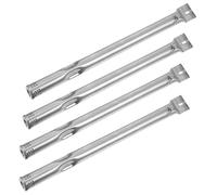 BCOATH Tube de Brûleur en Acier Inoxydable Argenté pour Barbecue à Gaz, 4 Pièces, Résistant la Déformation, Protège L'exposition Directe la Flamme, Accessoire pour Barbecue Extérieur