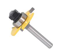 BCOMFY 1 pc Fraise T Fente rainure Joint Assemblage routeur Bit 6mm/8mm/12mm 1/4 "1/2" Tige 3 flûte Outil de fraisage du Bois (Size : 6mm Shank)