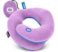 BCOZZY Oreiller De Voyage avec Soutien du Menton pour Enfants De 3 à 7 Ans - Empêche La Tête De Tomber vers l'avant - Confortable pour Les Voyages en Voiture. Doux, Lavable, Taille Small, Lavende