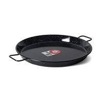BCSA 20242 Plat à Paëlla Émaillé Noir 42 cm