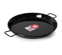BCSA 20255 Plat à Paëlla Émaillé Noir 55 cm