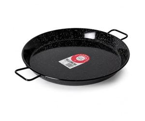 BCSA 20255 Plat à Paëlla Émaillé Noir 55 cm