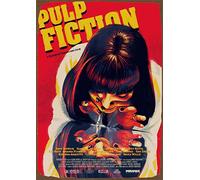 BCTS Affiche de Film de Pulp Fiction de 20,3 x 30,5 cm - Style Vintage - Plaque Murale en métal - SP#180