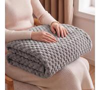 BCXDUOMI Plaid Polaire Lavable en Machine 105x300cm Gris Clair | Grande Taille Grand Plaid Légère Et Respirante Salon Chambre Maison