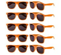 BDFJEDS Lunettes de Soleil Amusantes Lunettes de soleil amusantes for fête, 12 à 60 pièces, en vrac, for femmes et hommes, cadeaux mariage(Orange,24Pcs)