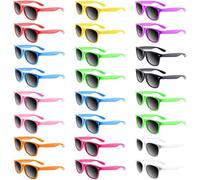 BDFJEDS Lunettes de Soleil Amusantes Lunettes de soleil amusantes for fête, 12 à 60 pièces, en vrac, for femmes et hommes, cadeaux mariage(10 Colors Mixed,24Pcs)
