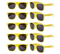 BDFJEDS Lunettes de Soleil Amusantes Lunettes de soleil amusantes for fête, 12 à 60 pièces, en vrac, for femmes et hommes, cadeaux mariage(Yellow,24Pcs)