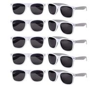 BDFJEDS Lunettes de Soleil Amusantes Lunettes de soleil amusantes for fête, 12 à 60 pièces, en vrac, for femmes et hommes, cadeaux mariage(White,24Pcs)