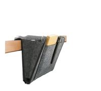 BDFJEDS Organisateur d'accoudoir de Canapé 1 Organiseur de Rangement Chevet en Feutre antidérapant, Pochette latérale for lit et canapé, Pochettes suspendues for(Dark Gray)