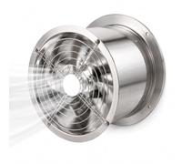 BDJSN 120w Ventilateur Extracteur Mural Industriel en Acier INOX 304 220v, Débit d'air 2000 M³/h, 1450 TR/Min, Grille De Protection Métallique pour Atelier, Entrepôt, Système De Conduits
