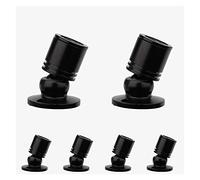 BDSHL Lot de 6 Spots de Comptoir À LED 1W Monté en Surface Rond 90lm Armoire À Bijoux Lumière du Bas Petit Projecteur Vitrine Projecteur Armoire À vin Lumière (Color : Warm White, Size : Black-1w)