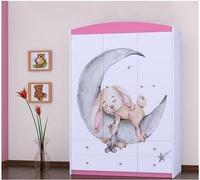 BDW, Armoire avec tiroirs, pour chambre à coucher, 128×190cm, 3 portes, Rosa 5