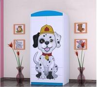 BDW Armoire pour enfants, motif super chiens chambre d'enfant, bleu