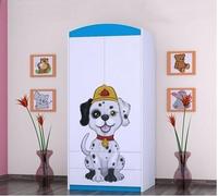 BDW Armoire pour enfants, motif super chiens chambre d'enfant, bleu