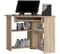BDW Bureau d'angle en Forme de L - Élégant et Fonctionnel - Peu encombrant et Fonctionnel- Espace de Travail pour étudier et Travailler - Bureau spacieux avec tiroirs - 80x74x80 cm - Chêne Sonoma