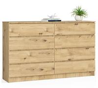 BDW - commode, 8 tiroirs, K160, mobilier de salon, chambre à coucher, 160 x...
